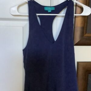 Chic Deep Blue Tank Top